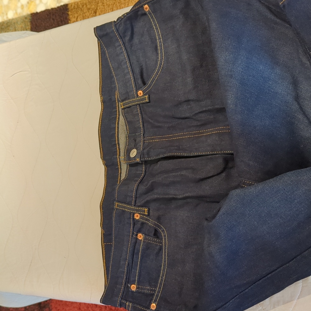 40x32 Levi's Red Tag Straight Leg Blue Jeans 514 - Picture 4 of 5